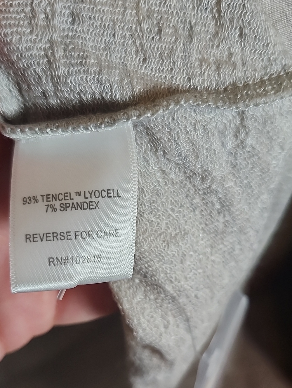 Garnet Hill French Terry Cocoon Cardigan In Light Gray - Picture 8 of 10